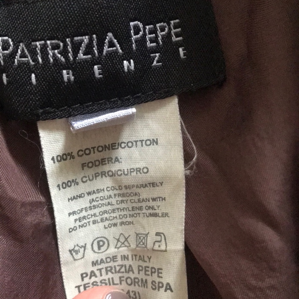 PATRIZIA PEPE // Soft Cotton Brown Blazer - Picture 4 of 8